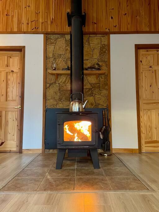 Le Chalet Bleu, Aux Pieds Des Monts-Valin Saint-David-de-Falardeau Exterior foto
